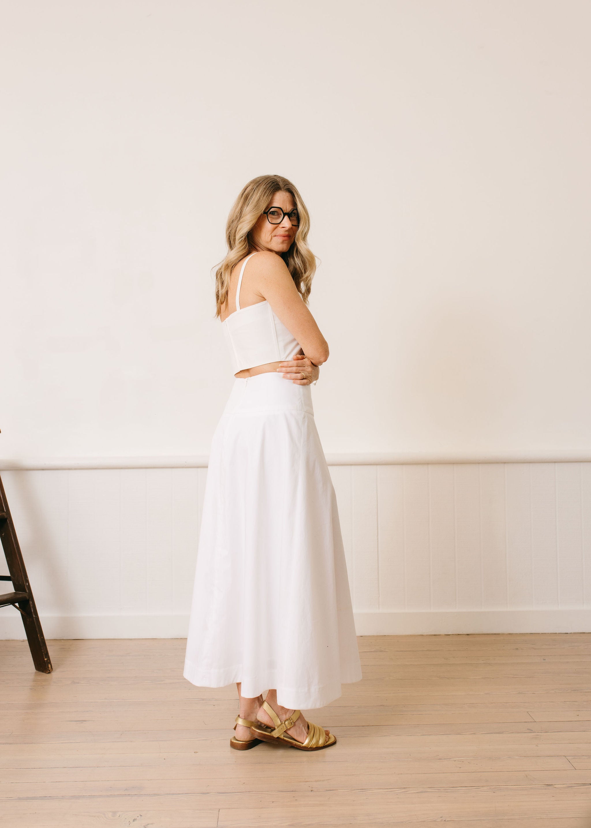 The Celine Skirt in White